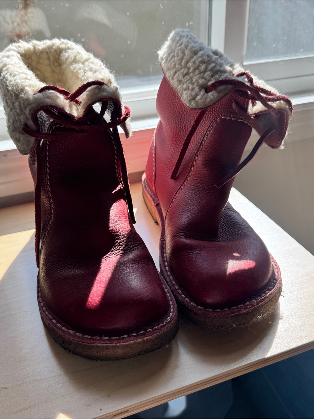 Duckfeet Arhus Shearling Boots Red